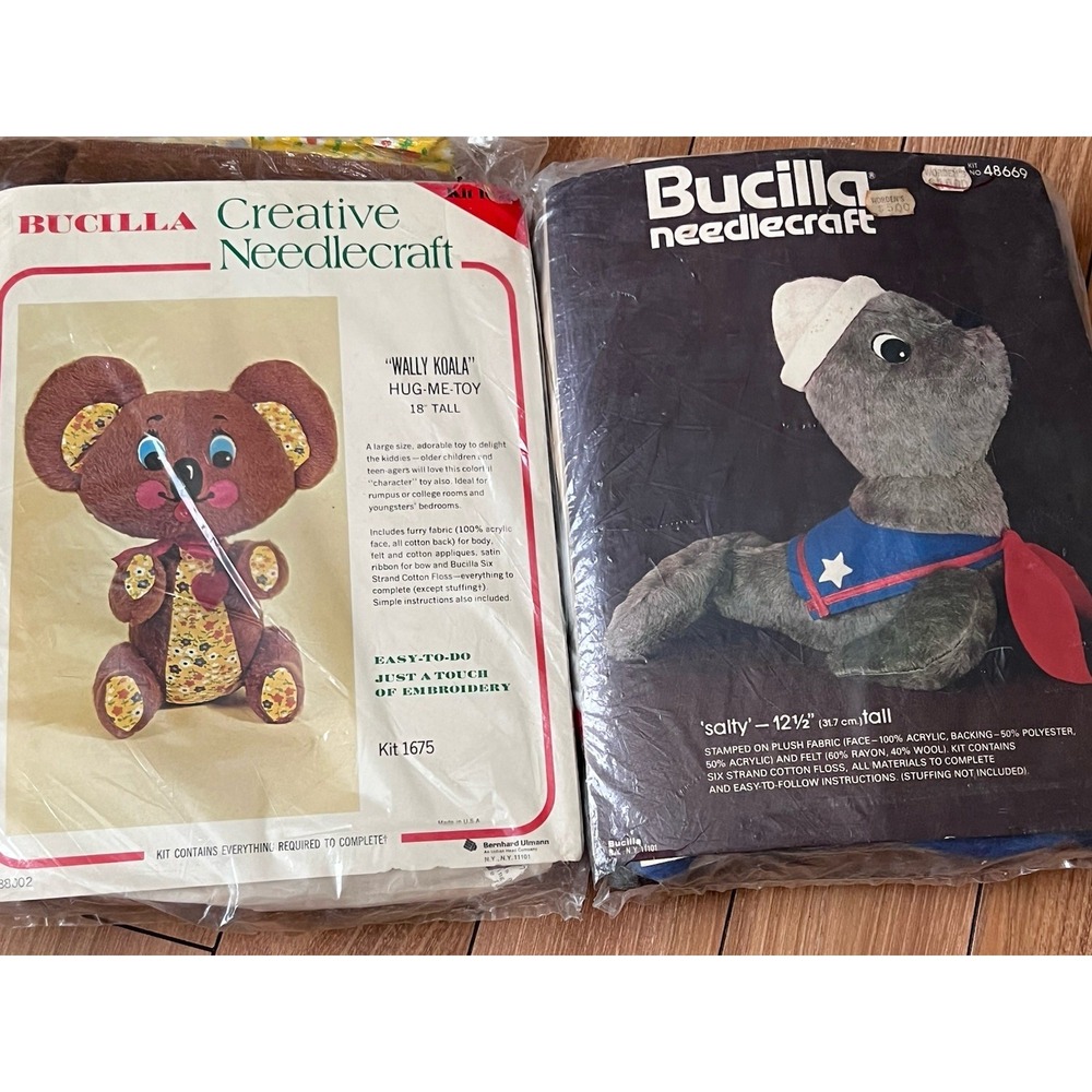 Bucilla Wally Koala Hug Me Toy Teddy Bear Stuffed Animal Needlecraft Kit 1675